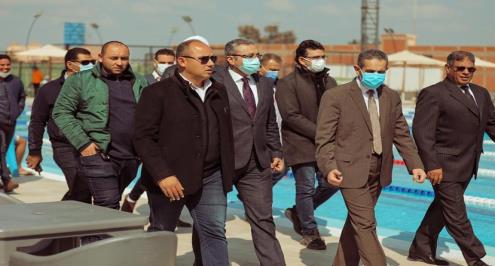 يرافقه مرجان.. محافظ الغربية يتفقد الإنشاءات الجديدة بنادى "سيتي كلوب طنطا"